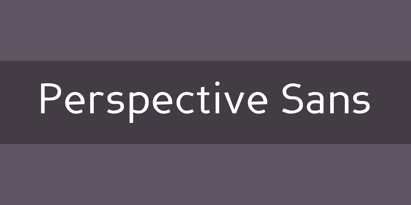 Шрифт Perspective Sans